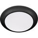 LED Disk 1 Light 7.5 inch Matte Black Indoor/Outdoor Flush Mount