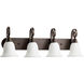 Bryant 4 Light 32 inch Oiled Bronze Vanity Light Wall Light