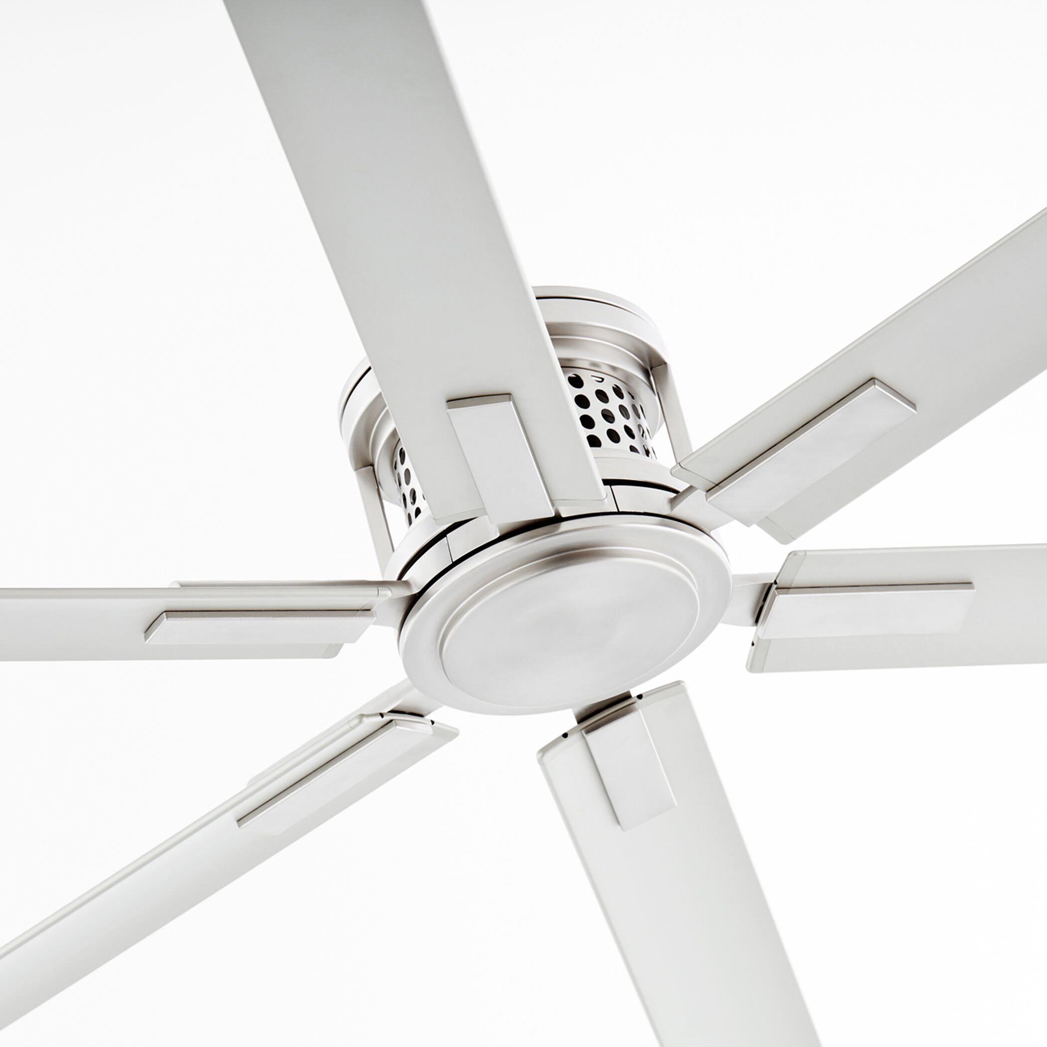 Zeus 120 inch Satin Nickel Patio Fan