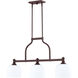 Richmond 3 Light 8.00 inch Island Light