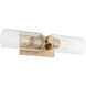 Mercier Wall Mount Wall Light in Aged Brass