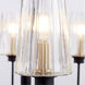Dalia 8 Light 30 inch Noir with Aged Brass Chandelier Ceiling Light