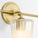 Providence 3 Light 25 inch Aged Brass Vanity Light Wall Light