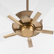Ovation 52 inch Aged Brass with Studio White/Washed Oak Blades Ceiling Fan