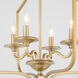Maryse 4 Light 18 inch Aged Brass Entry Ceiling Light