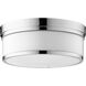 Celeste 3 Light 14 inch Polished Nickel Flush Mount Ceiling Light, Opal