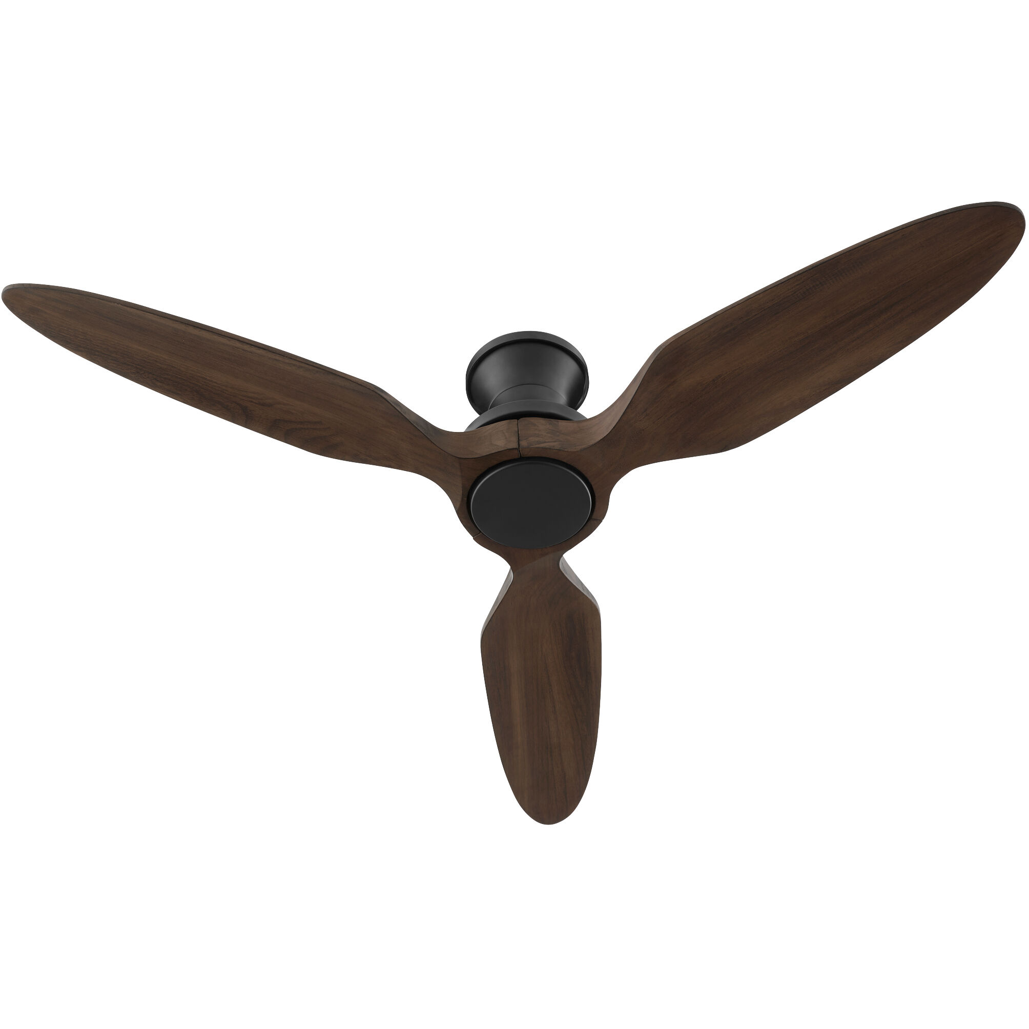 Veleta 56 inch Matte Black with Walnut Blades Ceiling Fan