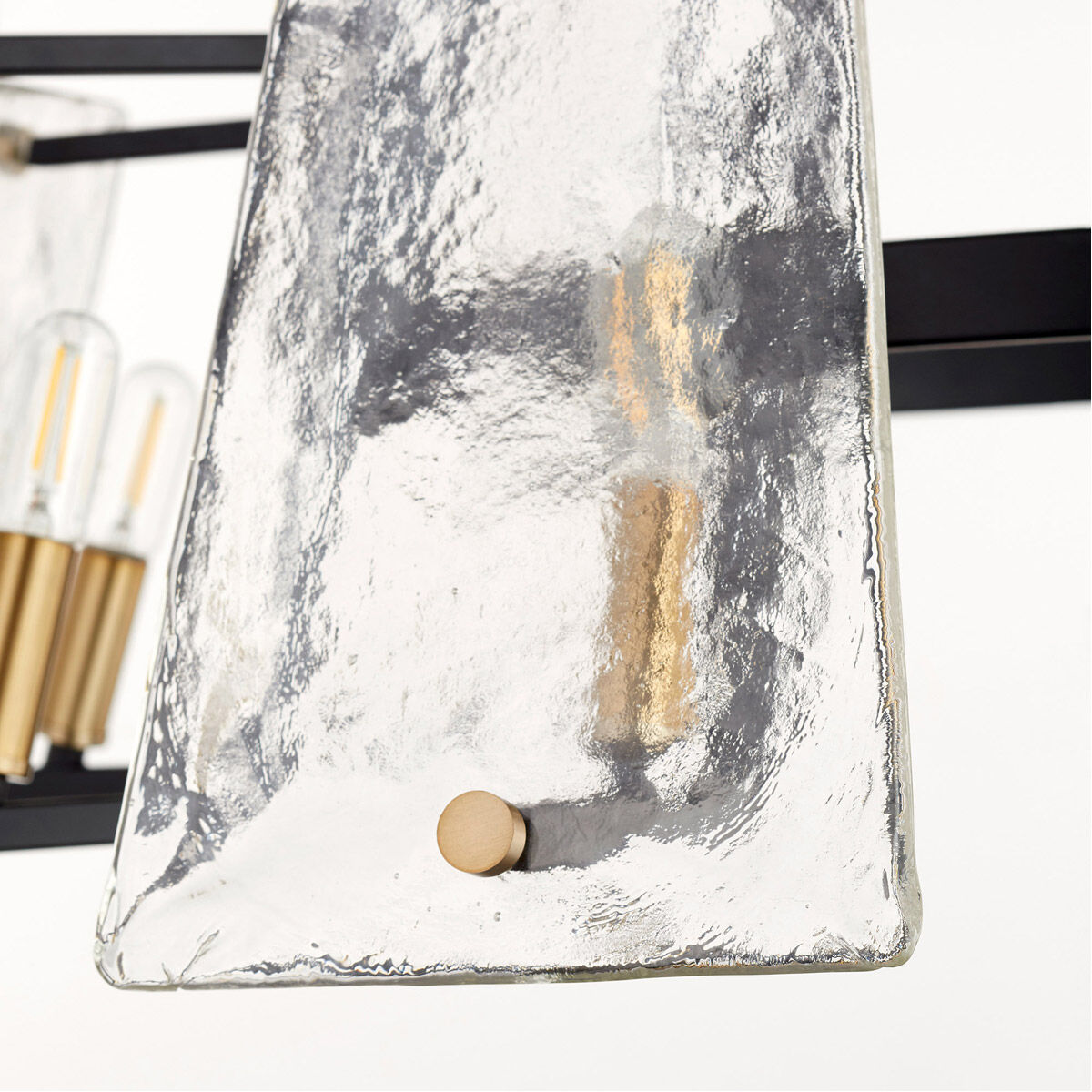 Tioga 8 Light 32 inch Noir with Aged Brass Chandelier Ceiling Light