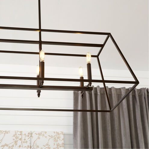 Gabriel 8 Light 17 inch Oiled Bronze Foyer Pendant Ceiling Light, Quorum Home