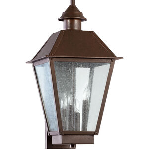 Emile 4 Light 23 inch Oiled Bronze Outdoor Wall Lantern