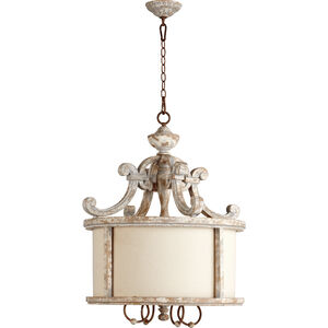 La Maison 4 Light 25 inch Manchester Grey with Rust Accents Pendant Ceiling Light