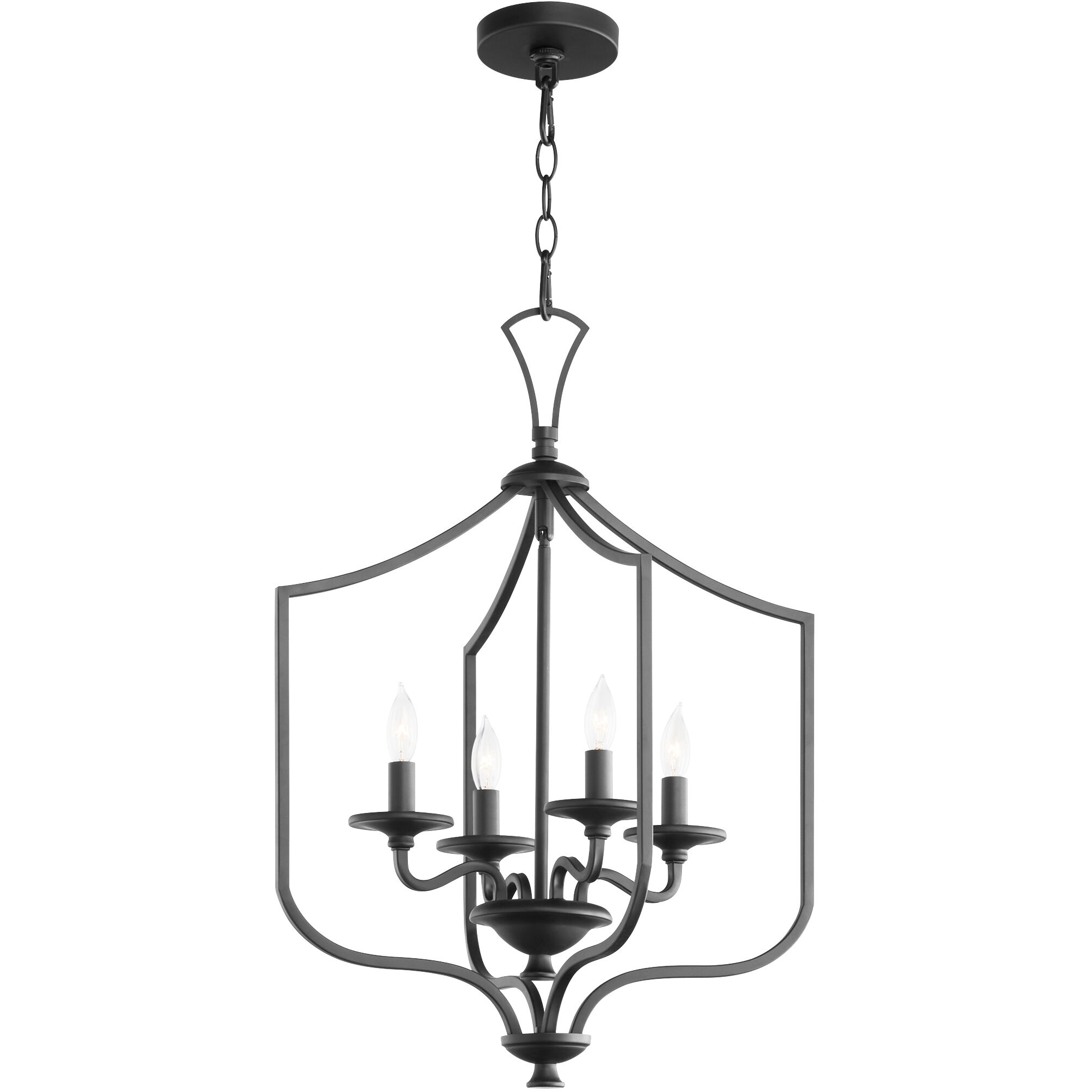 Maryse 4 Light 18 inch Matte Black Entry Ceiling Light