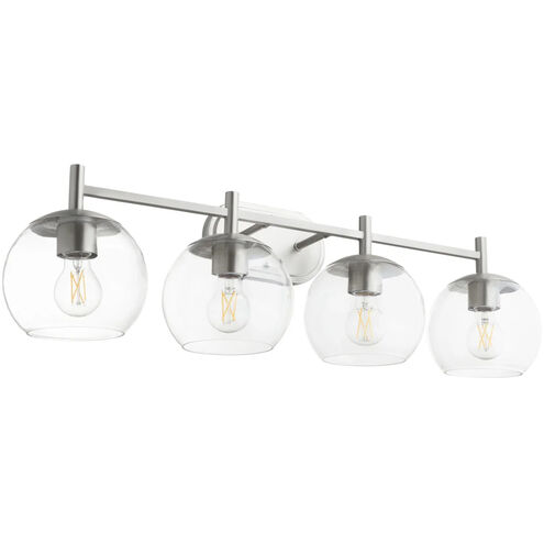 Lyon 4 Light 32 inch Satin Nickel Vanity Light Wall Light