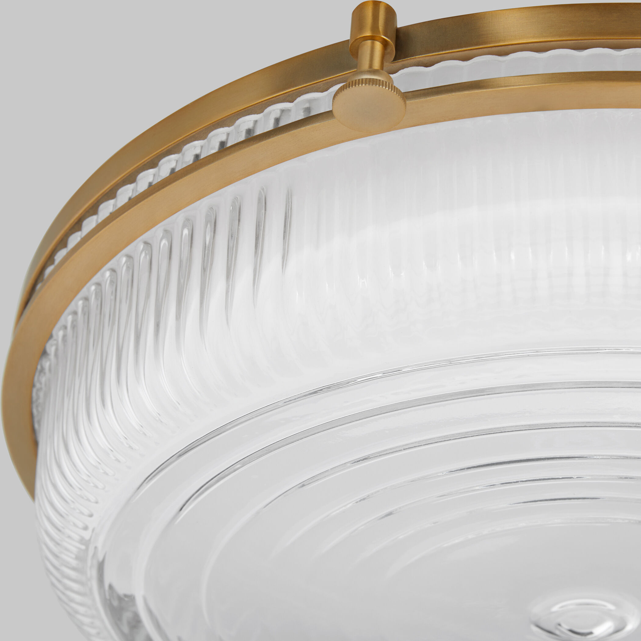 Emory 1 Light 18 inch Brushed Brass Flush Mount Ceiling Light