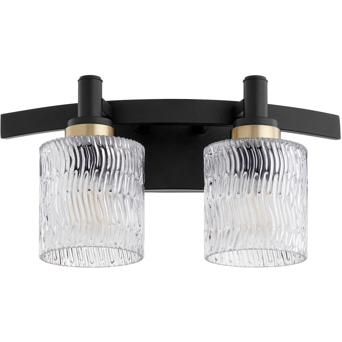 Stadium 2 Light 16 inch Noir Vanity Light Wall Light
