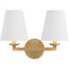 Karnes 2 Light 16 inch Aged Brass Wall Mount Wall Light