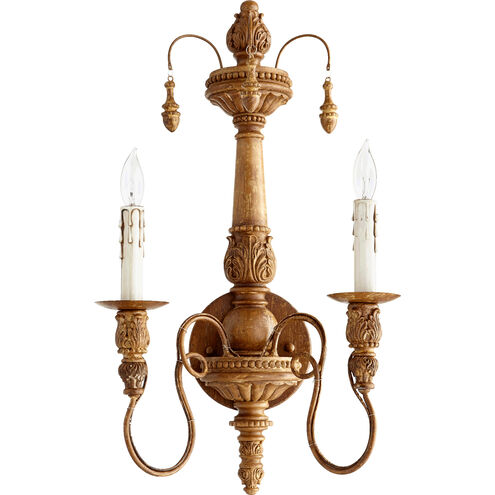 Salento 2 Light 12 inch French Umber Wall Sconce Wall Light