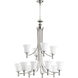Rossington 12 Light 35.25 inch Polished Nickel Chandelier Ceiling Light