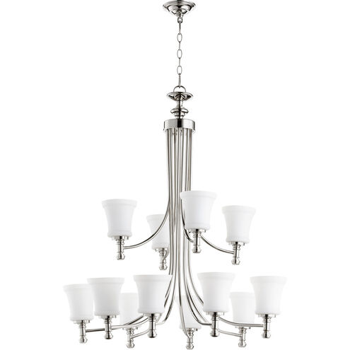 Rossington 12 Light 35 inch Polished Nickel Chandelier Ceiling Light