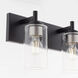 Fallstaff 3 Light 22.5 inch Matte Black Vanity Light Wall Light