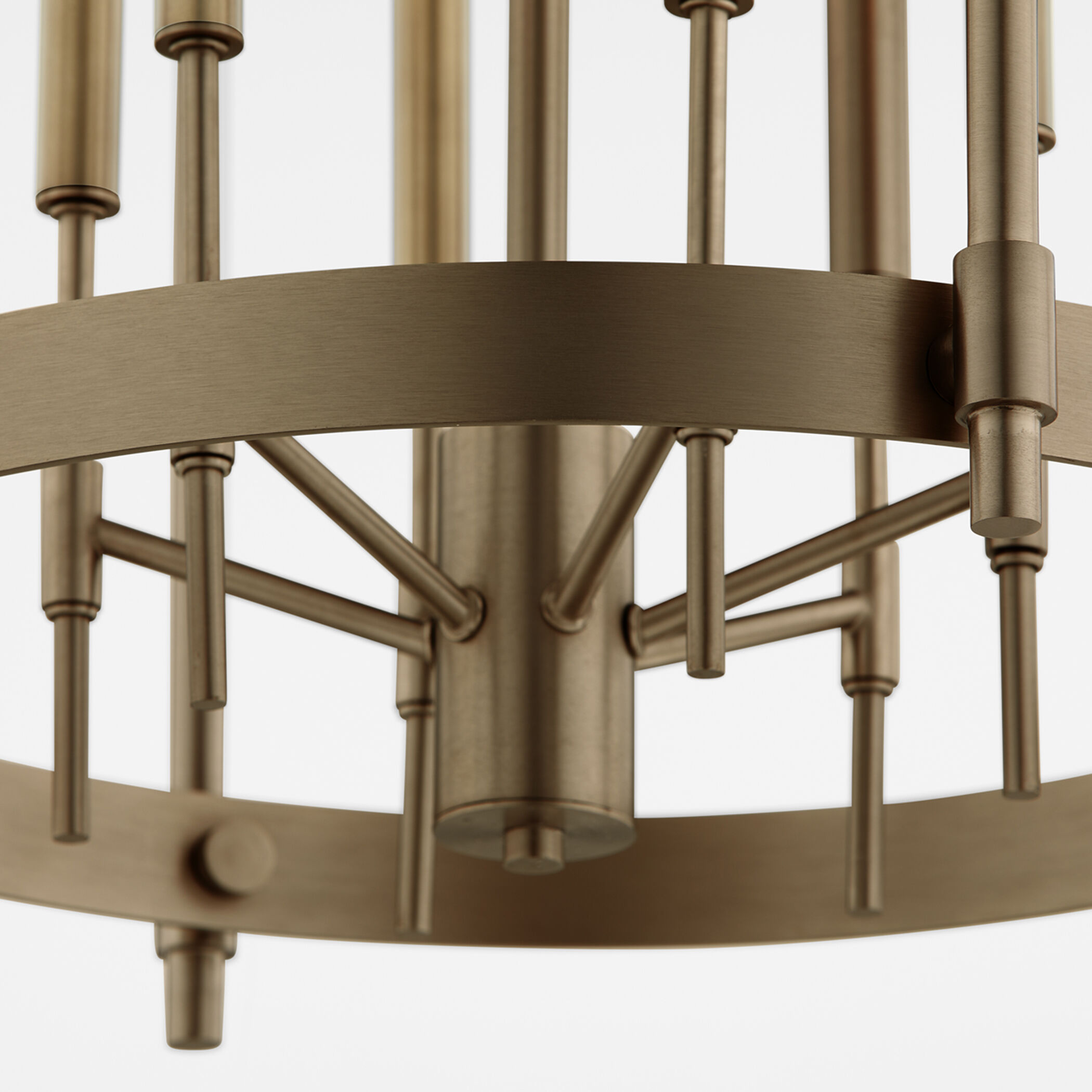 Hamilton 6 Light 24 inch Dark Brass Entry Ceiling Light