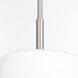 Rutherford 1 Light 10 inch Satin Nickel Pendant Ceiling Light