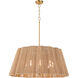 Anton 8 Light 32 inch Brushed Brass Pendant Ceiling Light