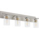 Carter 4 Light 30 inch Satin Nickel Vanity Light Wall Light