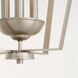 Fort Worth 3 Light 13 inch Satin Nickel Mini Chandelier Ceiling Light, Quorum Home