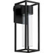 Delgado 14 inch Matte Black Outdoor Wall Lantern