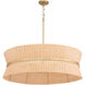 Fairview 8 Light 36 inch Brushed Brass Pendant Ceiling Light