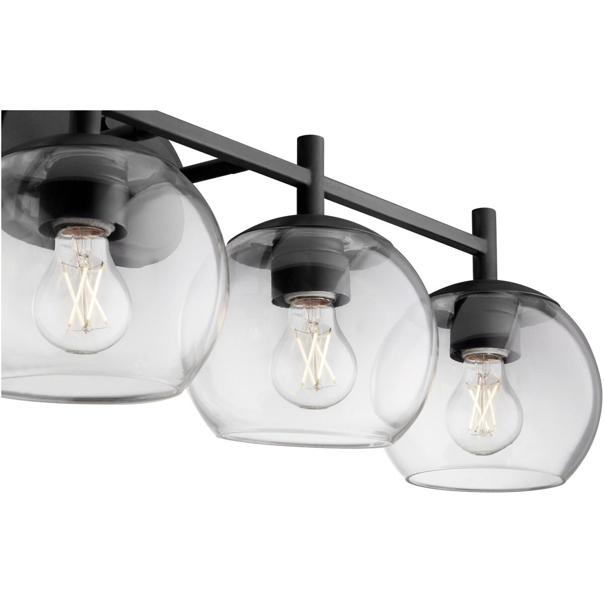 Lyon 4 Light 32 inch Matte Black Vanity Light Wall Light