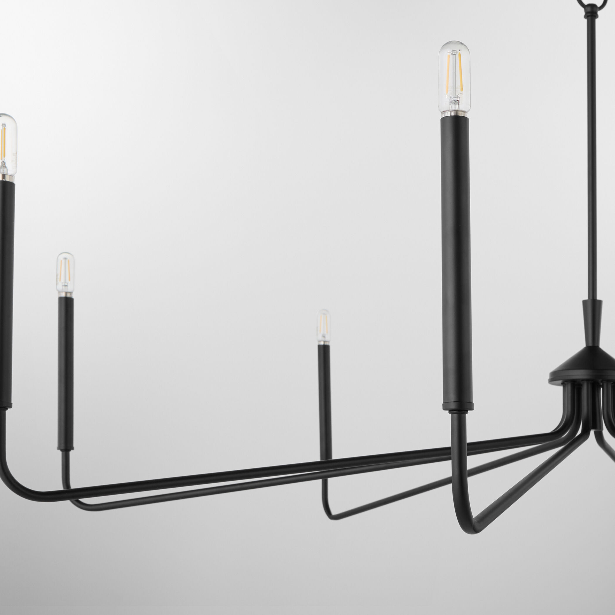 Providence 8 Light 15.25 inch Matte Black Chandelier Ceiling Light