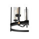 Empire 5 Light 16 inch Noir with Aged Brass Entry Pendant Ceiling Light