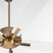 Ovation 52 inch Aged Brass with Studio White/Washed Oak Blades Ceiling Fan