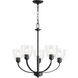 Reyes 5 Light 26 inch Textured Black Chandelier Ceiling Light