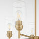 Wallinger 5 Light 24.5 inch Aged Brass Chandelier Ceiling Light