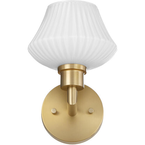 Cassini Wall Mount Wall Light in Aged Brass