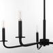 Rutherford 5 Light 24.5 inch Matte Black Chandelier Ceiling Light