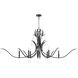 Majesty 8 Light 32 inch Matte Black Chandelier Ceiling Light