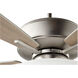 Breeze 60 inch Satin Nickel with Silver/Weathered Gray Blades Ceiling Fan