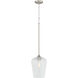 Raymond 1 Light 8 inch Satin Nickel Pendant Ceiling Light