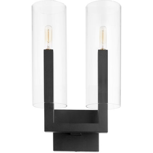 Harbin 2 Light 9 inch Noir Wall Mount Wall Light