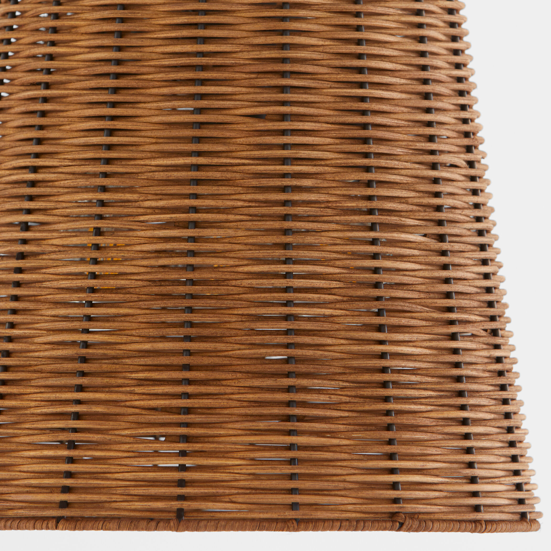 Wicker 3 Light 13 inch Matte Black Pendant Ceiling Light