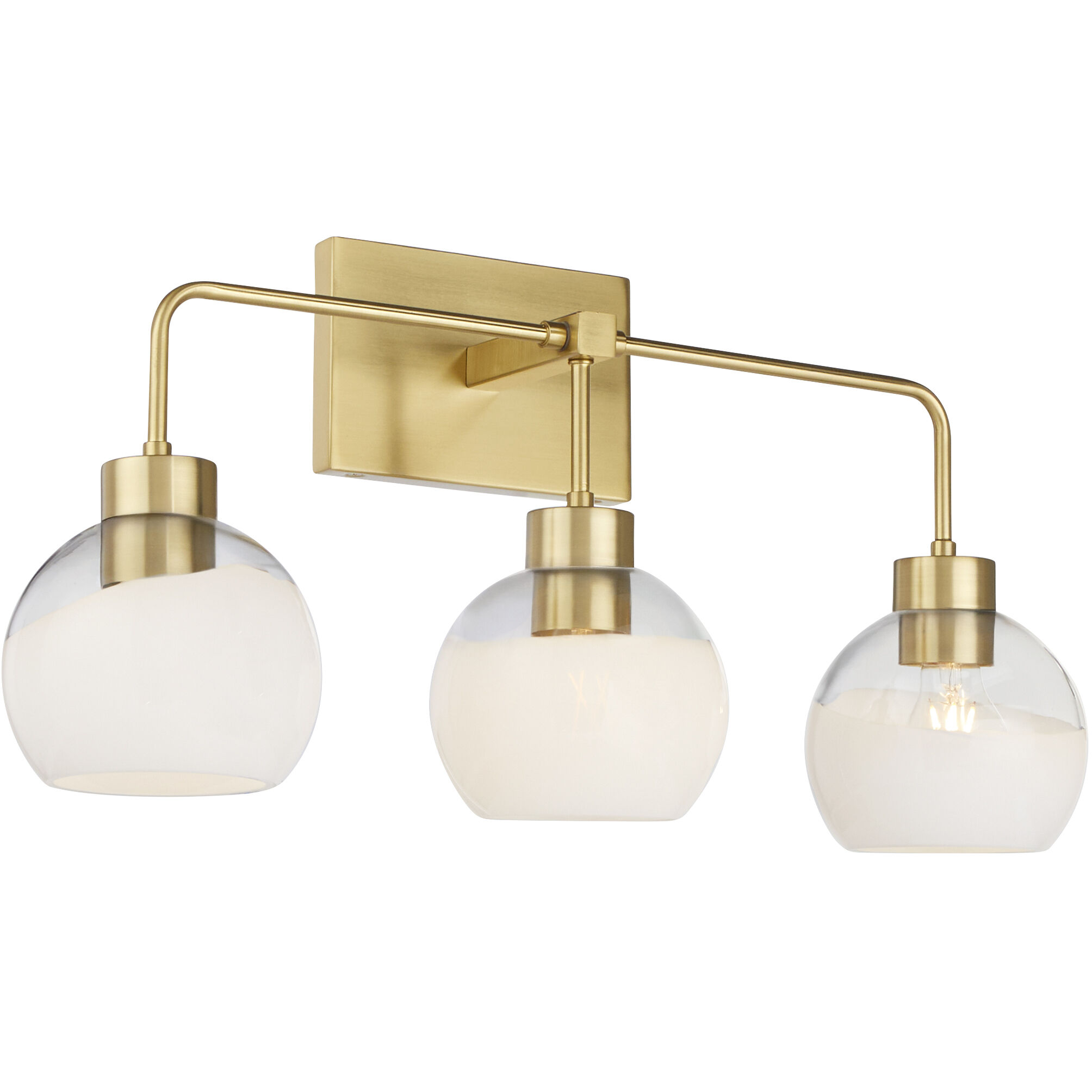 Lacy 3 Light 24 inch Aged Brass Vanity Light Wall Light
