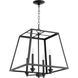 Fort Worth 4 Light 18 inch Noir Pendant Ceiling Light