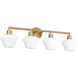 Cassini 4 Light 33.00 inch Bathroom Vanity Light