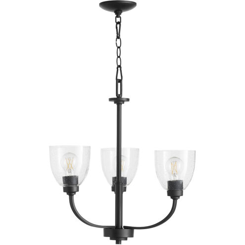 Reyes 3 Light 22 inch Textured Black Chandelier Ceiling Light