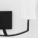 Ayala Wall Mount Wall Light in Matte Black