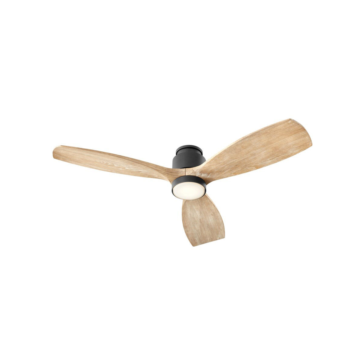 Lurus 64 inch Matte Black with Weathered Gray Blades Ceiling Fan